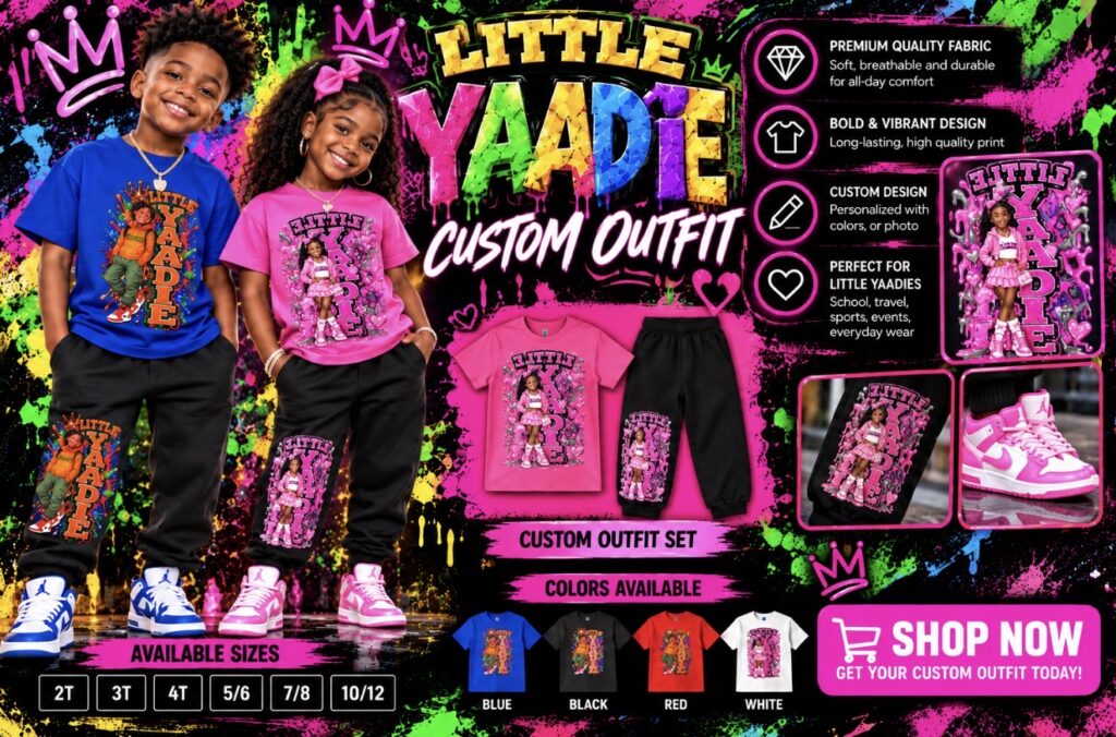 Customized Little Yaadie Two Piece Set